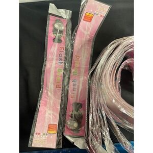 20 Pack Flash Braid LED Light Up Fiber Optic Hair Extension Clip In Party Rave